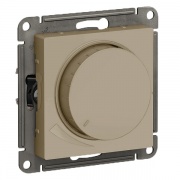 Светорегулятор (диммер) поворотно-нажимной, 315Вт SE AtlasDesign, шампань