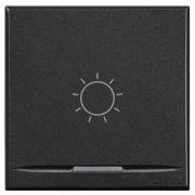 Axolute Клавиши с символами для системы автоматизации для 1 функции - 2 модуля, Лампочка, цвет антра