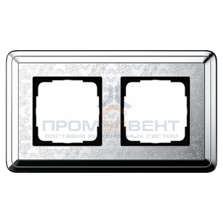 Рамка 2-ая Gira ClassiX Art Хром/Хром