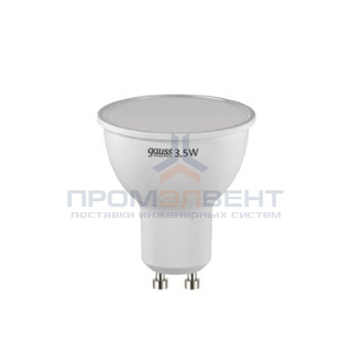 Лампа Gauss LED Elementary GU10 3.5W 2700K 1/10/100