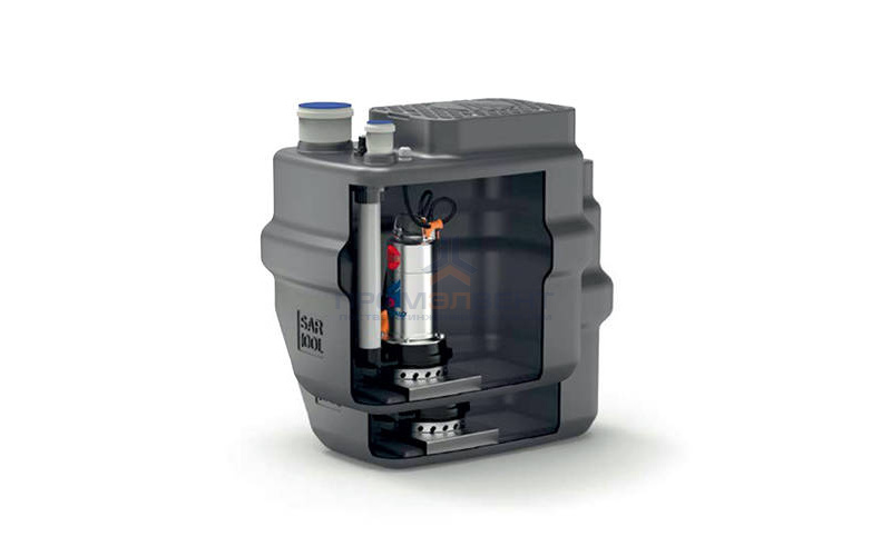 Установка канализационная Pedrollo SAR 100-VXm 10/35-N - 0,75кВт (Qmax 400л/мин,Hmax 10м,кабель 10м)