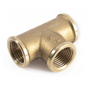 Тройник латунный резьбовой равнопроходный STOUT (ВР) - 3/4"