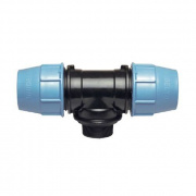 Тройник с переходом на наружную резьбу UNIDELTA 1010 - 50 x 1"1/2 (винтовой, для труб ПНД)