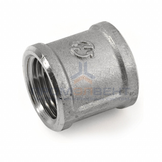 Муфта латунная резьбовая STOUT - 1/2" (никелированная)