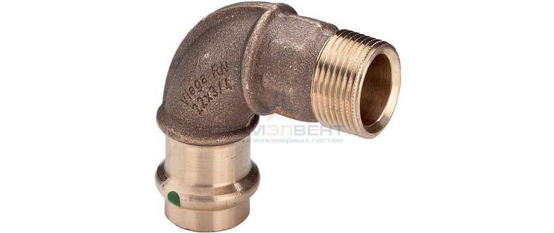 Отвод 90° Viega G3 Sanpress 2214 - 15 x 1/2