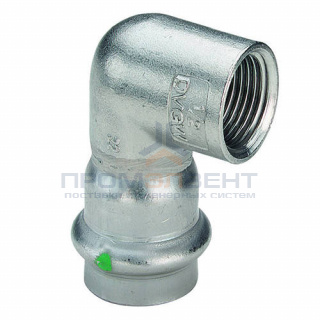 Отвод 90° Viega Sanpress Inox 2314.2 - 22 x 1" (нержавеющая сталь)