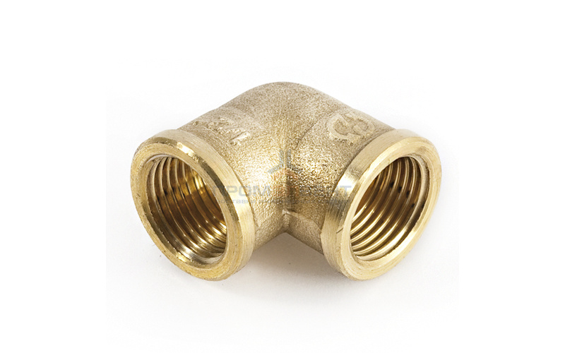 Отвод 90° латунный резьбовой равнопроходный STOUT (ВР/ВР) - 2