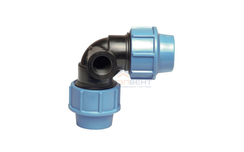 Отвод 90° с боковым переходом на резьбу UNIDELTA 1023 - 32 x 3/4