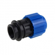 Переход на внутреннюю резьбу Политэк - 50 x 1"1/4 (винтовой, для труб ПНД)