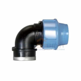 Переход на внутреннюю резьбу угловой UNIDELTA 1009 - 32 x 3/4" (винтовой, для труб ПНД)