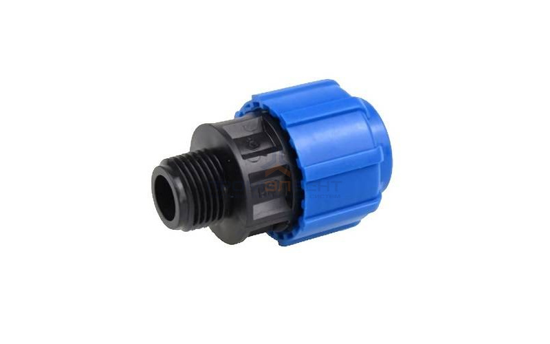 Переход на наружную резьбу Политэк - 63 x 2