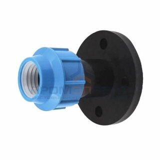 Переход на фланец Политэк - 90 x 3" (винтовая, для труб ПНД)