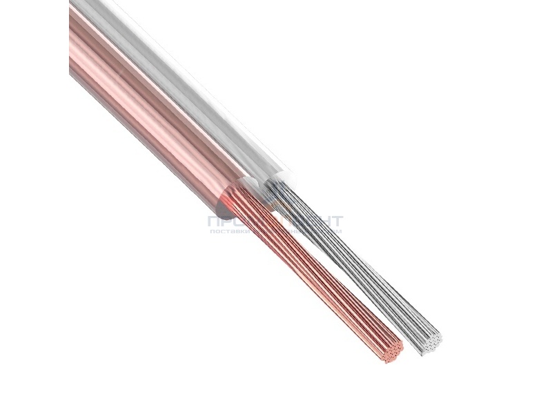 Кабель акустический 2х0,5 Rexant SILICON прозрачный