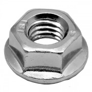 Гайка с фланцем М8 шестигранная оцинкованная DIN6923 (упаковка 200шт)
