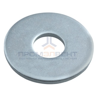 Шайба увеличенная М16 кузовная плоская оцинкованная DIN9021