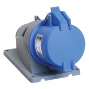 Розетка стационарная ССИ-123 32А-6ч/200-250В 2Р+РЕ IP44 MAGNUM ИЭК