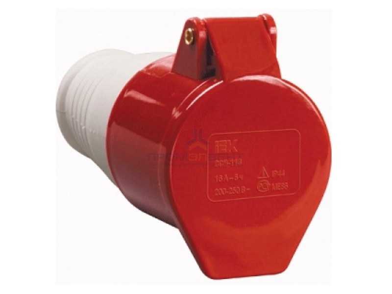 Розетка 224 переносная 3Р+РЕ 32А 380В IP44 ИЭК