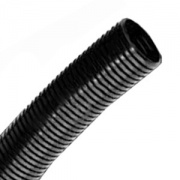 Труба PA6V0, гибкая гофр. д.29мм, без протяжки, цвет тёмно-серый [бухта 50м]