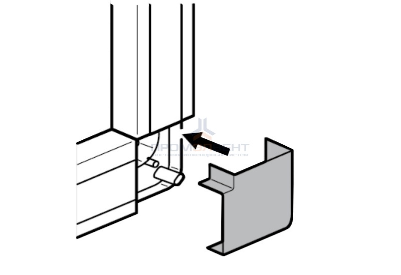 Плоский угол 20x12мм Legrand METRA