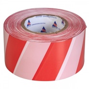Лента оградительная ЛО-50 красно-белая 75мм 35мкм (50м)