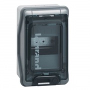 Бокс Legrand Plexo IP65 накладной на 4 модуля с шинами N+PE с прозрачной дверью