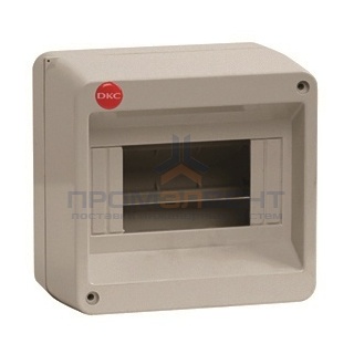 щиток настенный, серый, без крышки, 6мод., RAL 7035