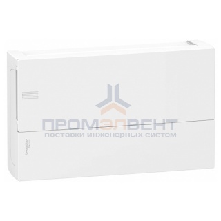 Бокс навесной Schneider Electric Mini Pragma 18 модулей с белой дверью с клемниками N+PE