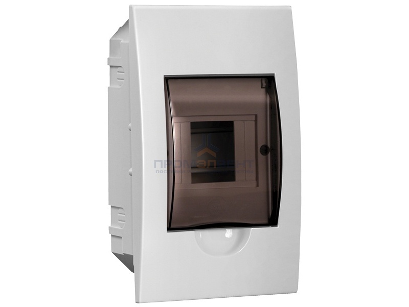 Бокс ЩРВ-П-4 на 4 модуля встраиваемый пластиковый с прозрачной дверкой IP40 ИЭК