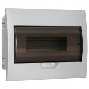 Бокс ЩРВ-П-12 на 12 модулей встраиваемый пластиковый с прозрачной дверкой IP40 ИЭК