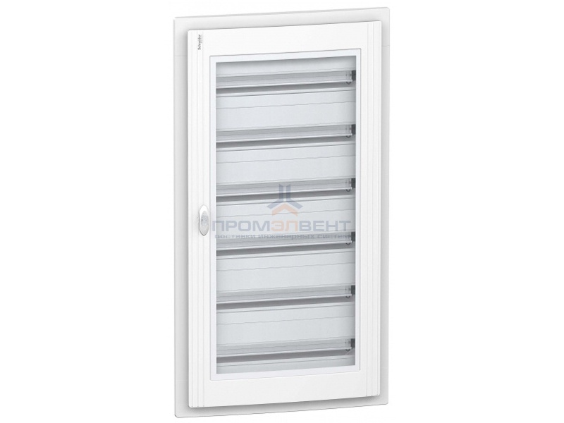 Щит встраиваемый Schneider Electric Pragma (6х24) 144 модуля с прозрачной дверью с клемниками N+PE