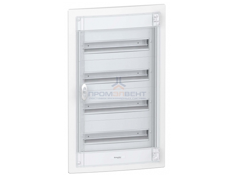 Щит встраиваемый Schneider Electric Pragma (4х18) 72 модуля с прозрачной дверью с клемниками N+PE