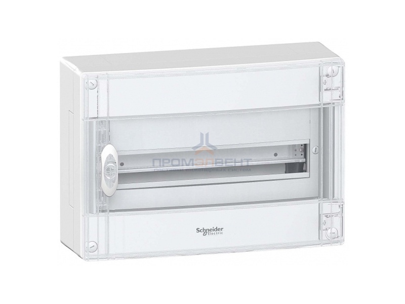 Щит навесной Schneider Electric Pragma (1х18) 18 модулей с прозрачной дверью с клемниками N+PE